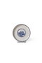 Hermia Juego de Tazas de Té y Platillos Blanco y Azul Marino (12 Piezas)